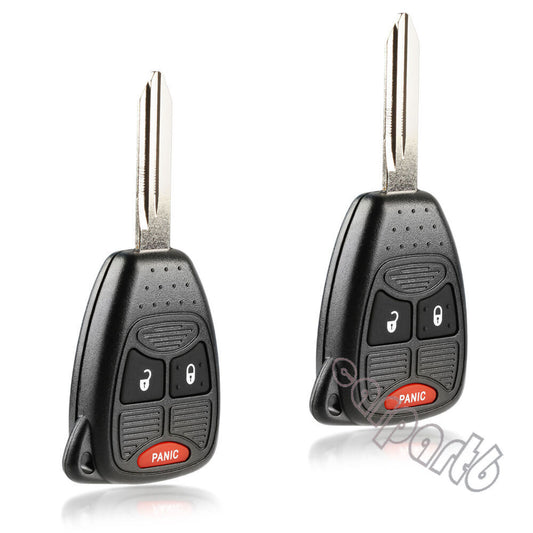 2 Compass Patriot for Wrangler Car Remote Key Fob For 2007 2008 2009 2010 2011 for Jeep Q