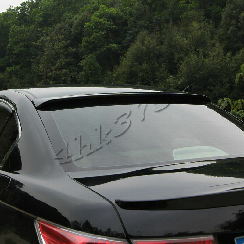 for Honda Accord 2008-2012 Glossy Black Rear Window Roof Lip Spoiler Visor Wing Q