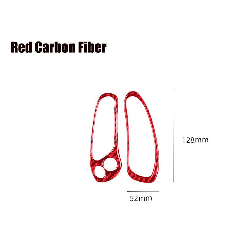 Carbon fiber car dashboard side clip decorative stickers for Corvette C5- n