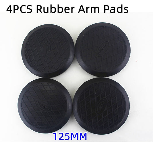 4x Universal Black 125mm Rubber Arm Pads Fit For Auto Lift Car Auto Truck Hoist