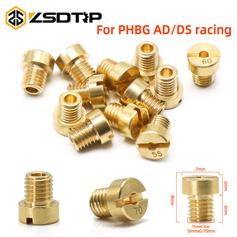 12Pcs #45 - #72 Carb Main Jets Idle Jet Kit For Dellorto PHBG AD/ for DS Carburetor Q