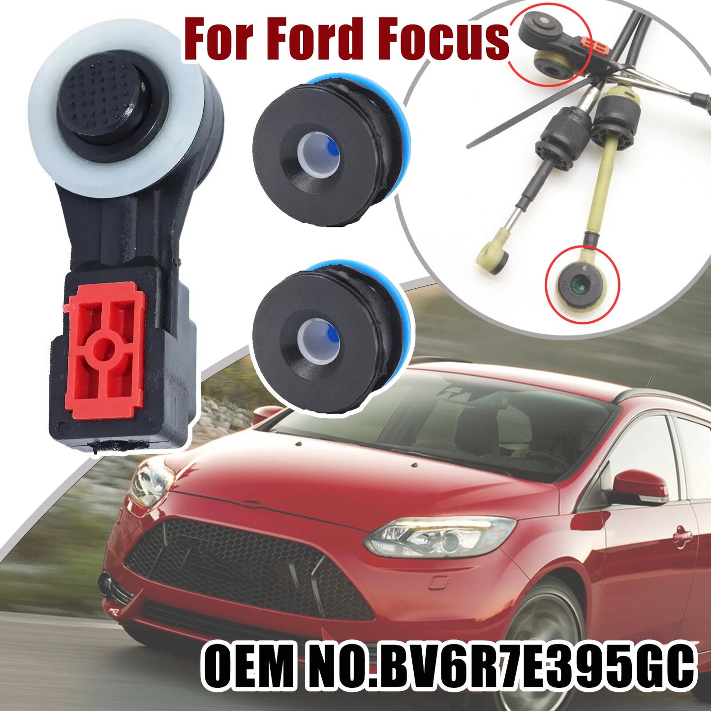 Gearbox Linkage Cable Bushing for Ford Focus MT Pull Head Gear Shifter Lever
