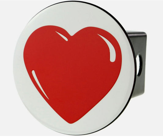 Car mount plug cap trailer tow receiver insert 2-inch red heart shape  for ford