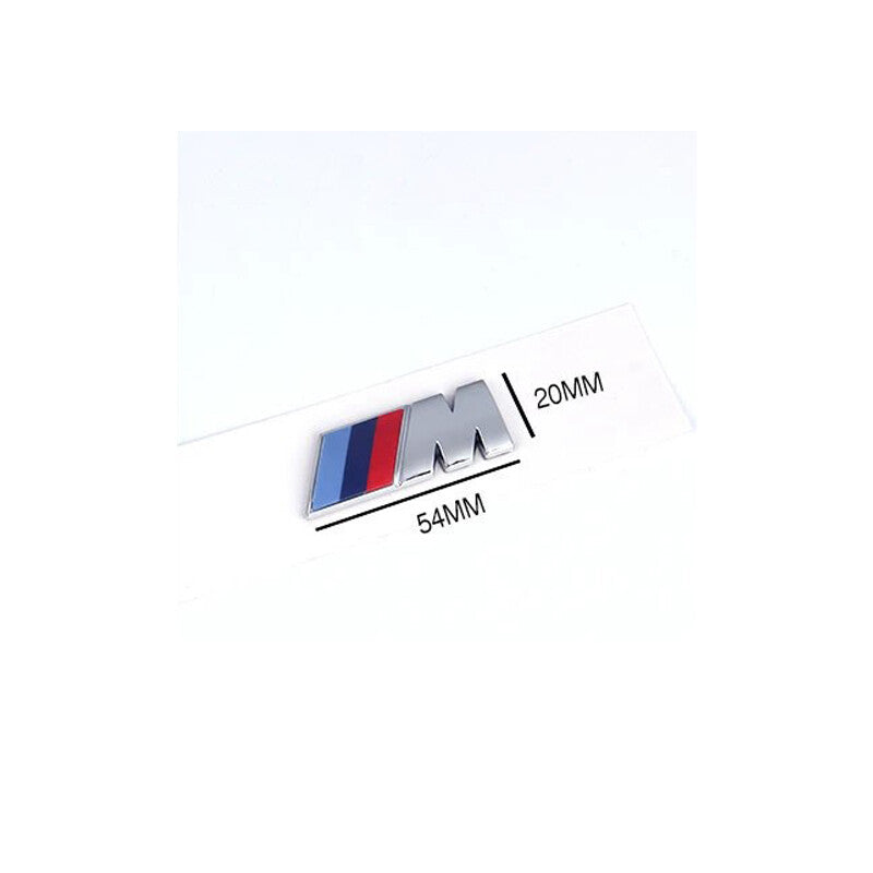 for BMW Silver Trunk Emblem X6 M Small Lettering Decal Badge Set