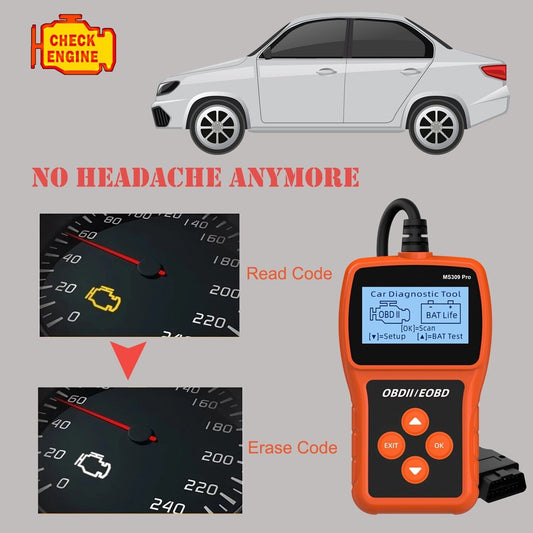 OBD2 Scanner OBD Fault Code Reader Car Check Engine Automotive Diagnostic Tool