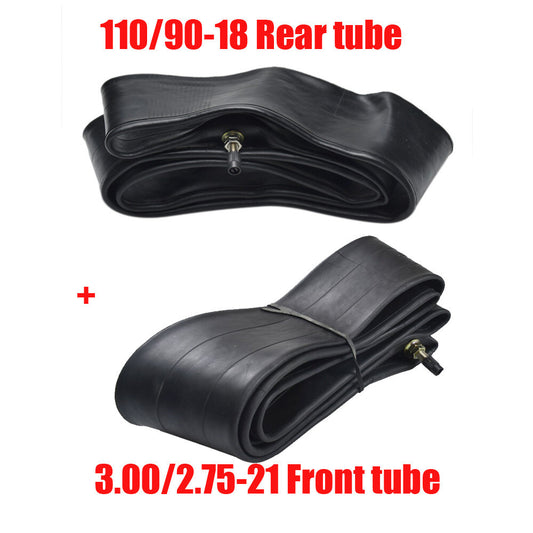 2-Piece Tire Tube Set 21 18 80/100-21 110/90-18 for KX125 YZ125 Dirt Pit Bikes