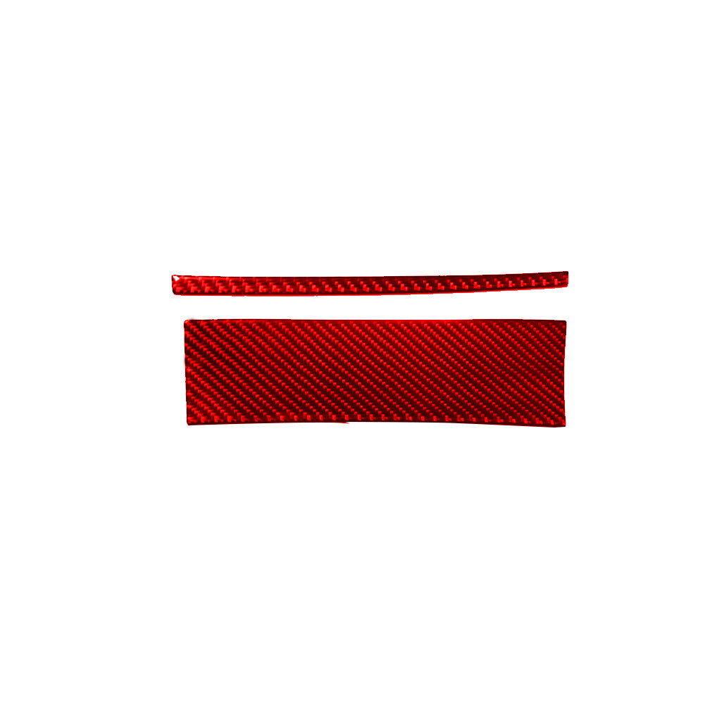 Red Carbon Fiber Center Cup Holder Panel Cover Trim For Rogue 2014-2016 v