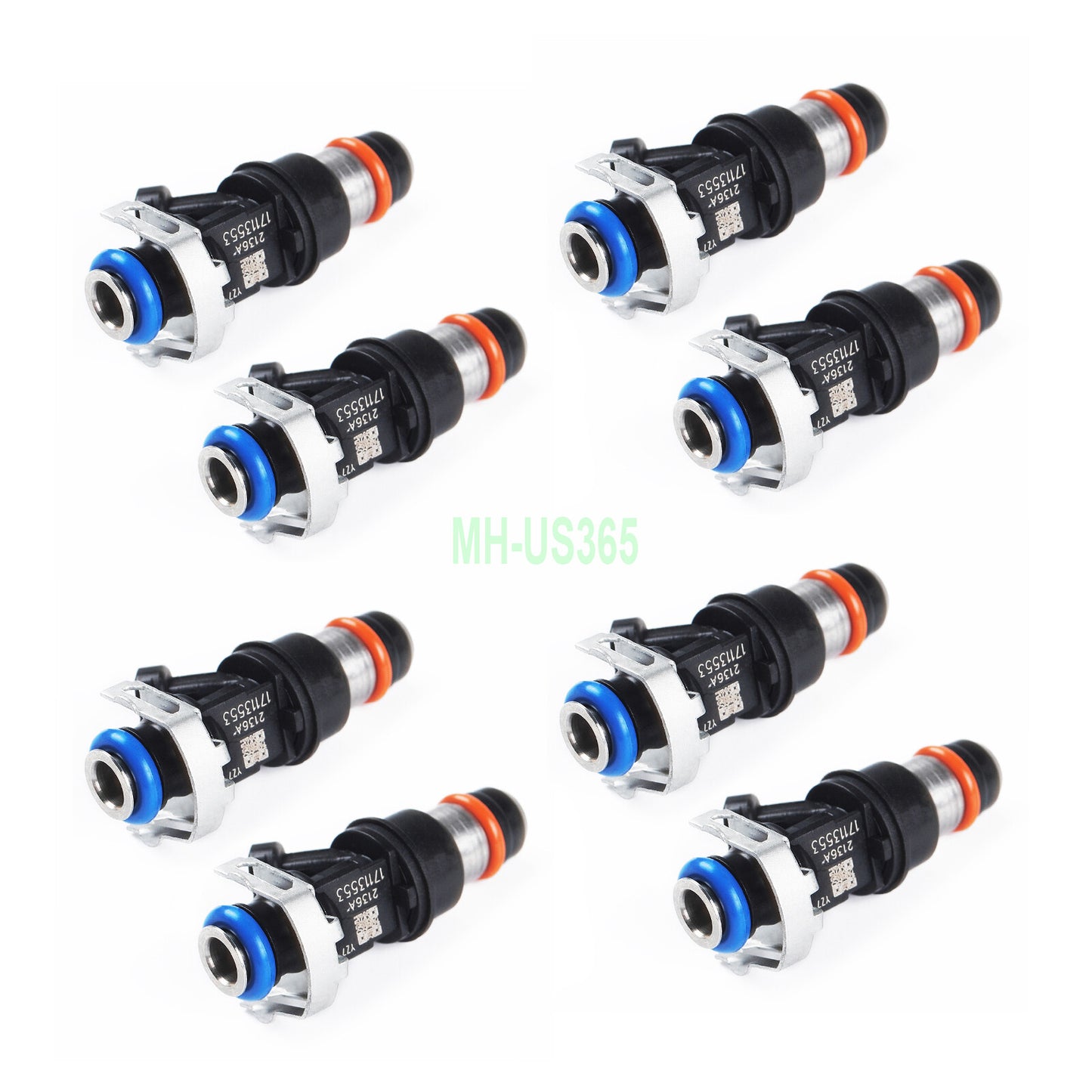 8-pack of fuel injectors 1711353 suitable for GimCity for Cadillac for Chevrolet 4.8L, 5.3L, and 6.0L engines (2001-2007).