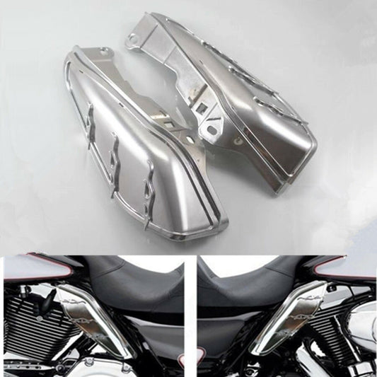 Silver Mid-Frame Air Heat Deflectors Fit for Harley Touring Electra Street Glide Q