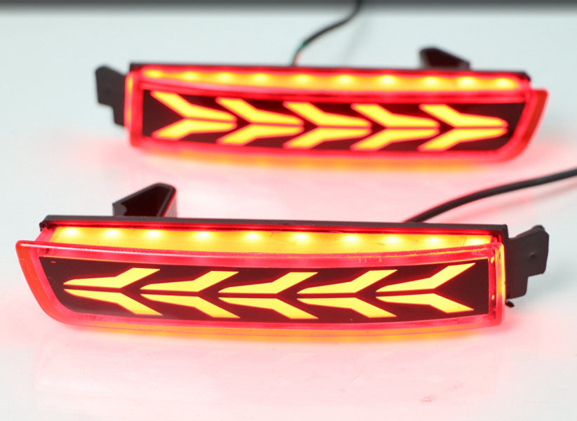2pcs Fit for KICKS 2017-2023 LED Rear Fog Light Tail Bumper Light Sets v