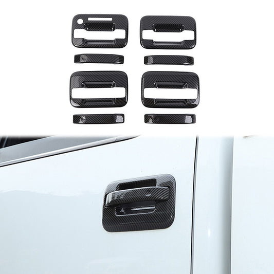 Door Tailgate Handle Cover Trim  for ford  F150 2009-14 Carbon Fiber ABS