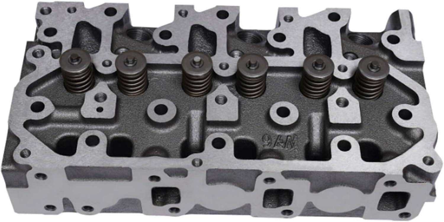 Complete Cylinder Head & Full Gasket Kit For Yanmar 3TNV70 3D70E Engine Q
