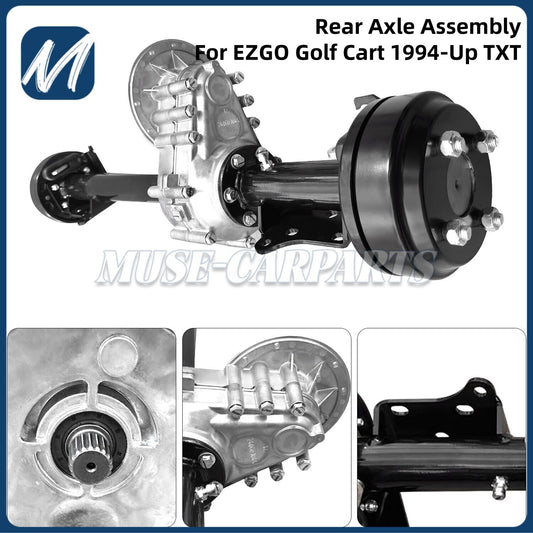for Golf cart rear axle assembly for EZGO TXT 1994-Up 73500-G01 with brake drum. Q