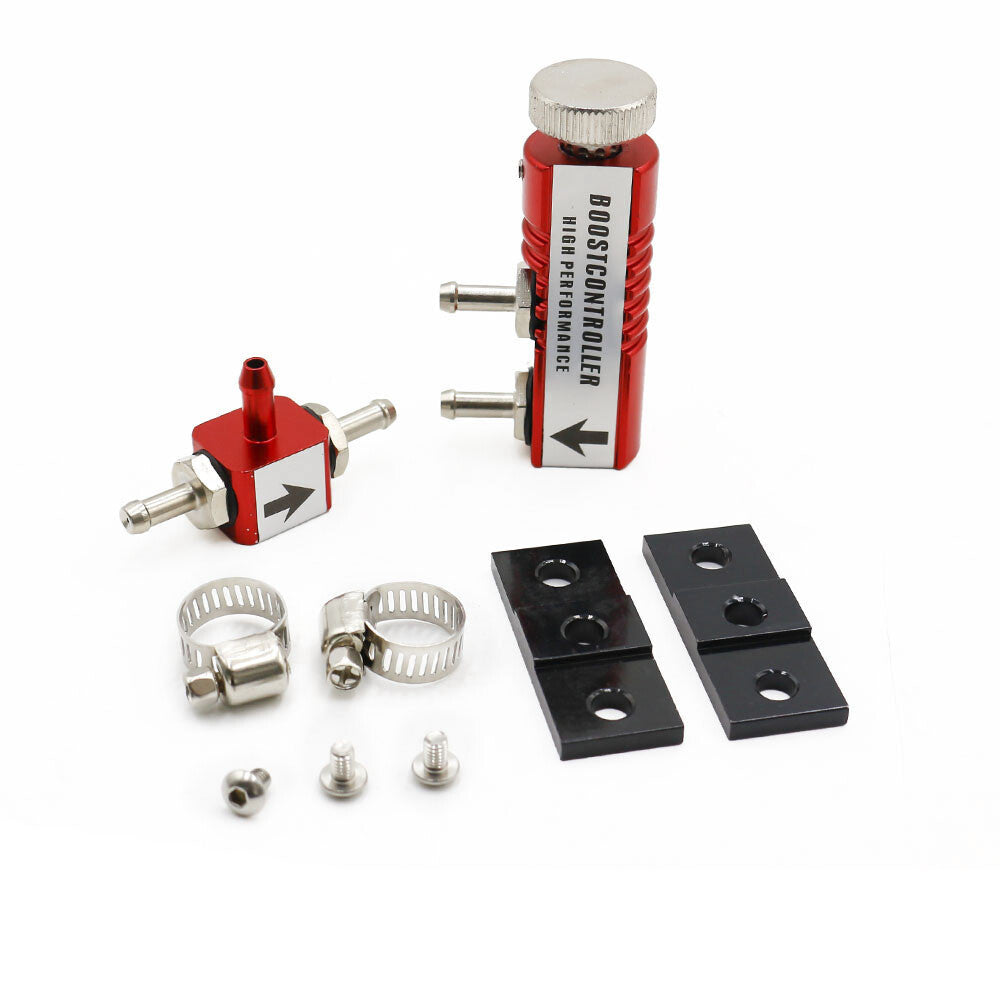 1 Universal Adjustable Manual Turbo Charger Boost Controller Kit 1-30PSI Red