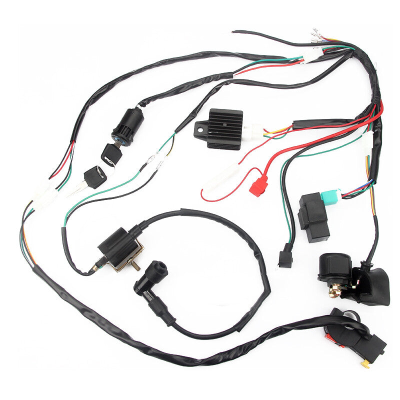 Wiring Harness Loom Solenoid Ignition Coil CDI For 50cc-125cc Quad Dirt Bike ¡Á1 v