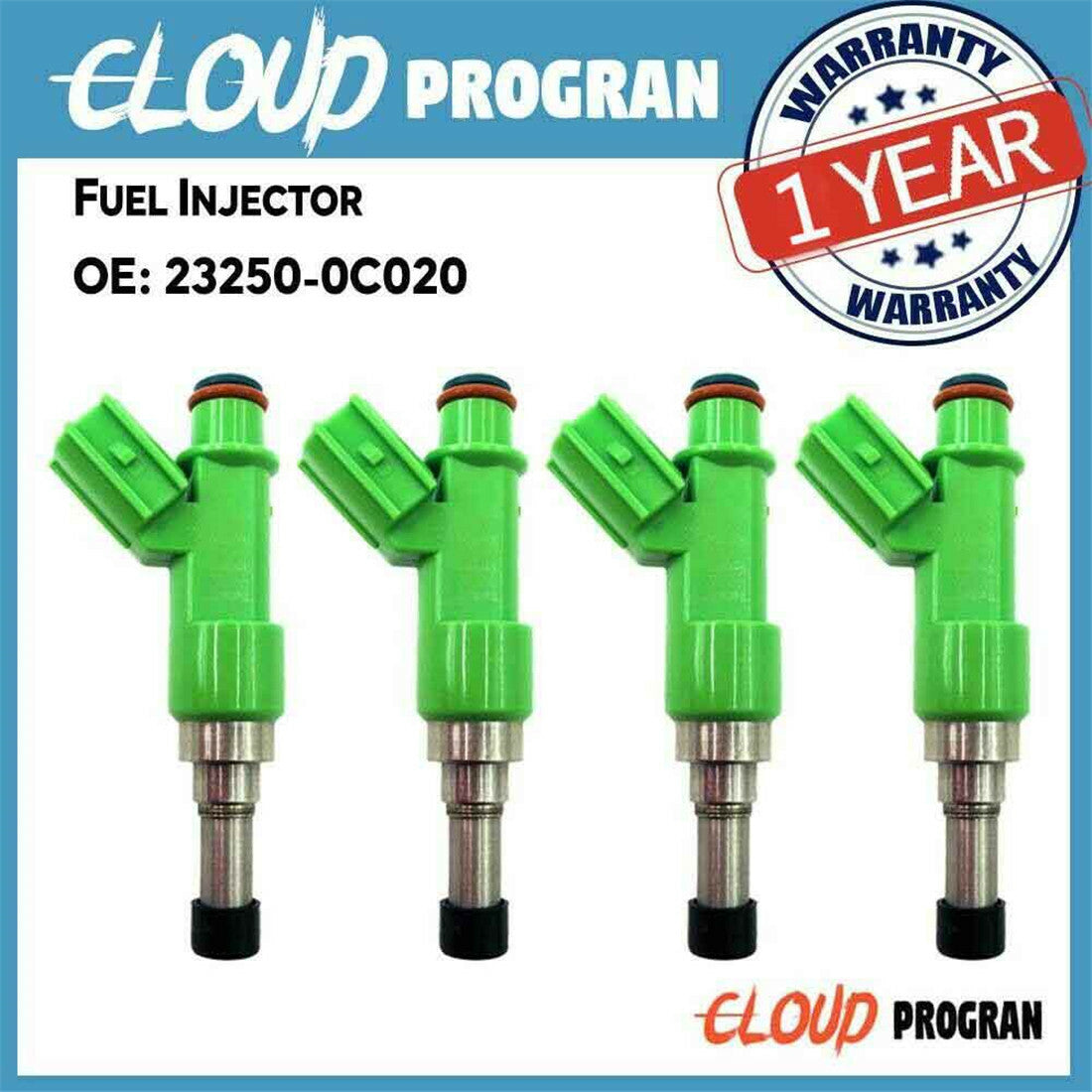 4Pcs Fuel Injector 23250-0C020 For Hilux Vigo 2TRFE for Land Cruiser for Lexus n