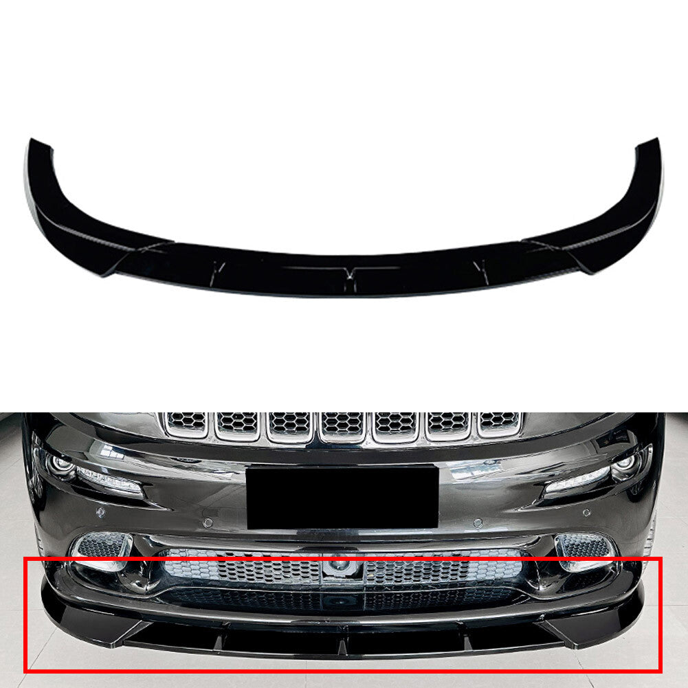 Front Bumper Lip Spoiler Splitter for Jeep Grand Cherokee SRT SRT8 2012-2016 Car