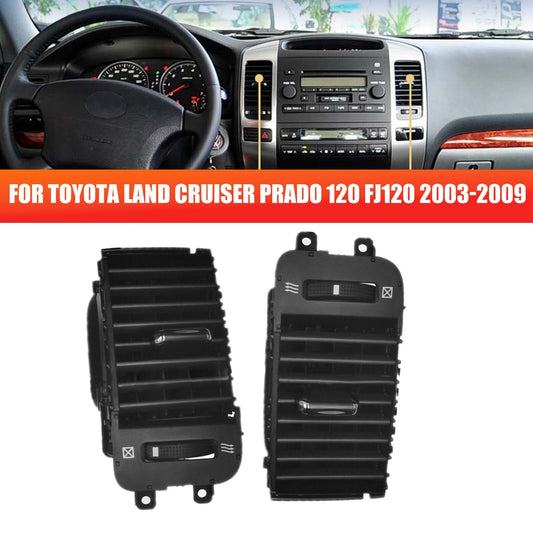 A pair of left and right dashboard air vents are suitable for 03-09 for Toyota for Land Cruiser Prado 120 FJ120 Q