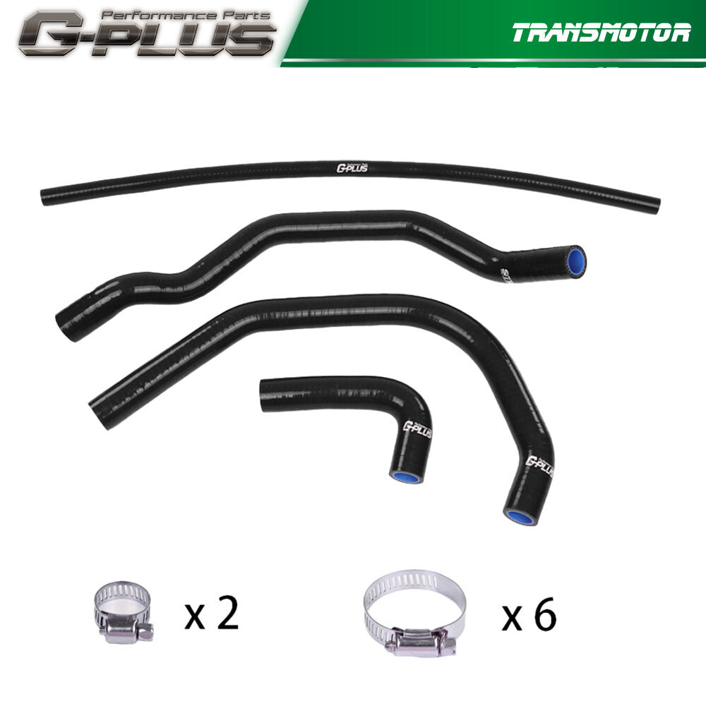Black Upgraded Silicone Radiator Hose Kit for 1987 - 2006 for for Yamaha YFZ350 Banshee - v