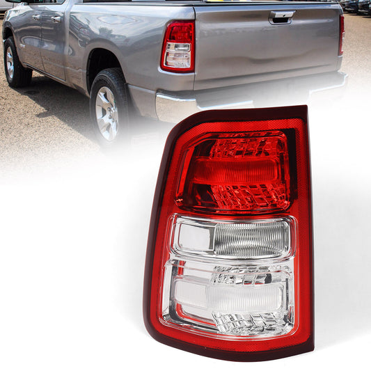 For 2019-2023 for Dodge for Ram 1500 w/ for CHRome Halogen Tail Light Lamp w/ Bulb Driver v