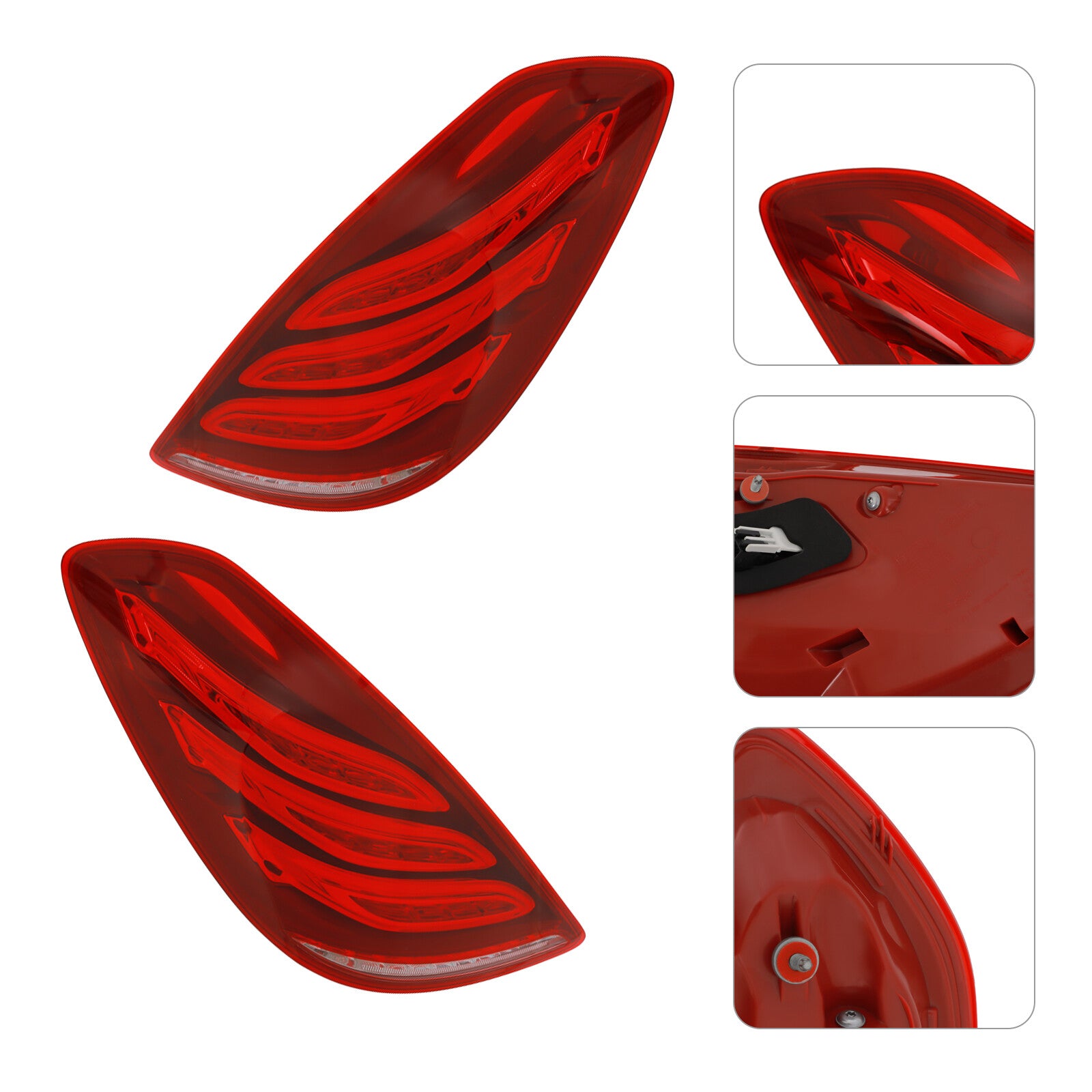 Applicable to 2014-2017 for Mercedes-Benz S550, S600, and S550e LED taillights (left and right).