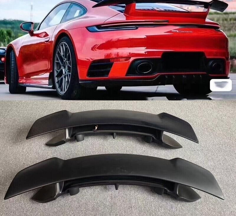 FRP Unpainted Rear Trunk Spoiler Wing for Porsche Carrera 911 992 2020 T Style Q