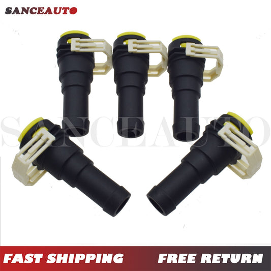 5-pack D651-61-240 Cooling Heater Water Hose Connectors for Mazda 3 (2004-12) and for Mazda 5 (2004-12) n