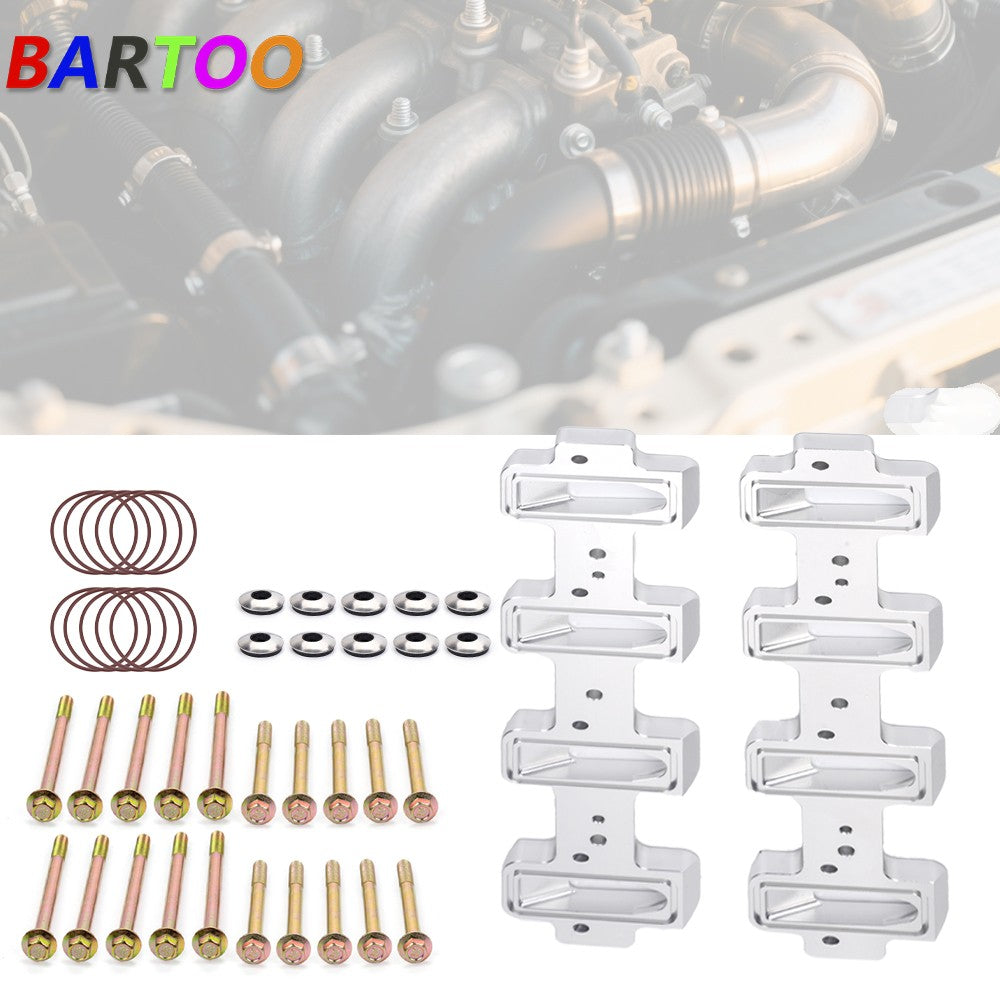 For LS Cathedral Port Cylinder Head to Rectangle Port Intake Manifold Adapters Q