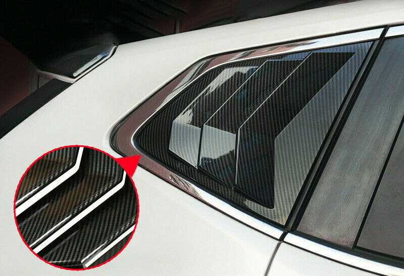 for Nissan Rogue 2014-2020ABS Carbon Fiber Side Window Louver Shutter Cover Trim