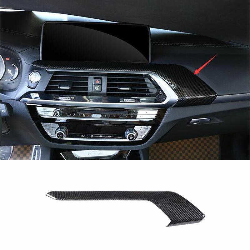 for BMW X3 G01 X4 2018-2021 ABS Carbon Fiber Middle Console Air Outlet Vent Trim