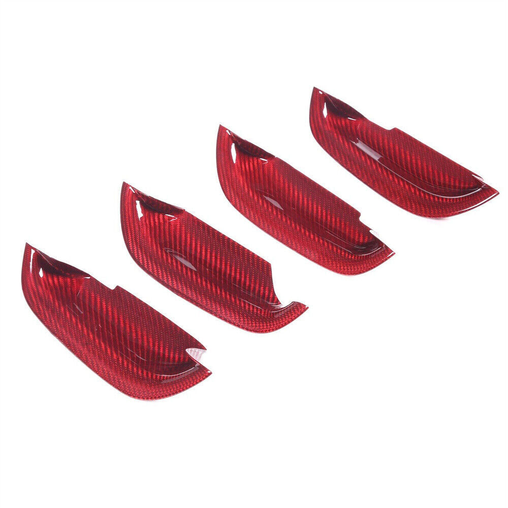 Red Carbon Fiber Side Door Handle Bowl Panel Trim for Maserati Grecale 22-24 B n