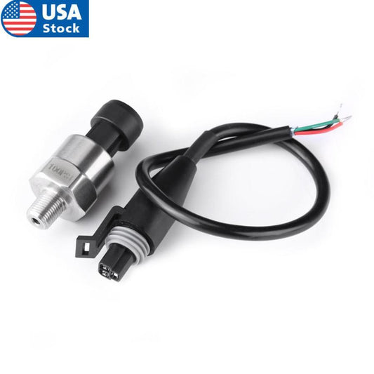 1Set Hot Sale Universal 5V Electric Gauge Meter Sender Oil Fuel Pressure Sensor Q