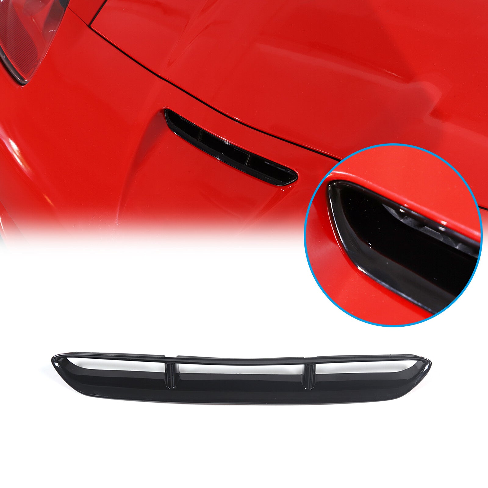 Carbon fiber door kick guard decorative sticker for Corvette C6 2005 - 2013