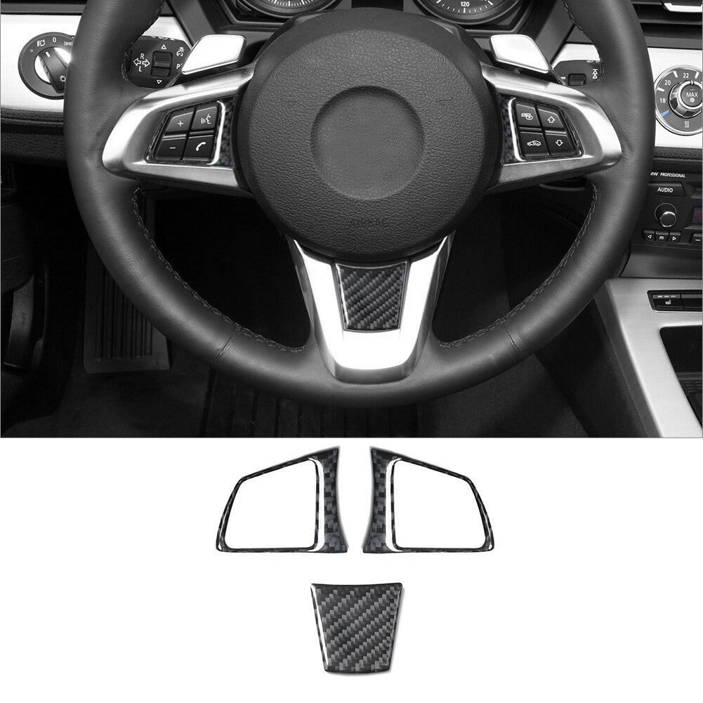 For 6Series E63 E64 2004-2007 Carbon Fiber Central Console Panel Cover Trim v