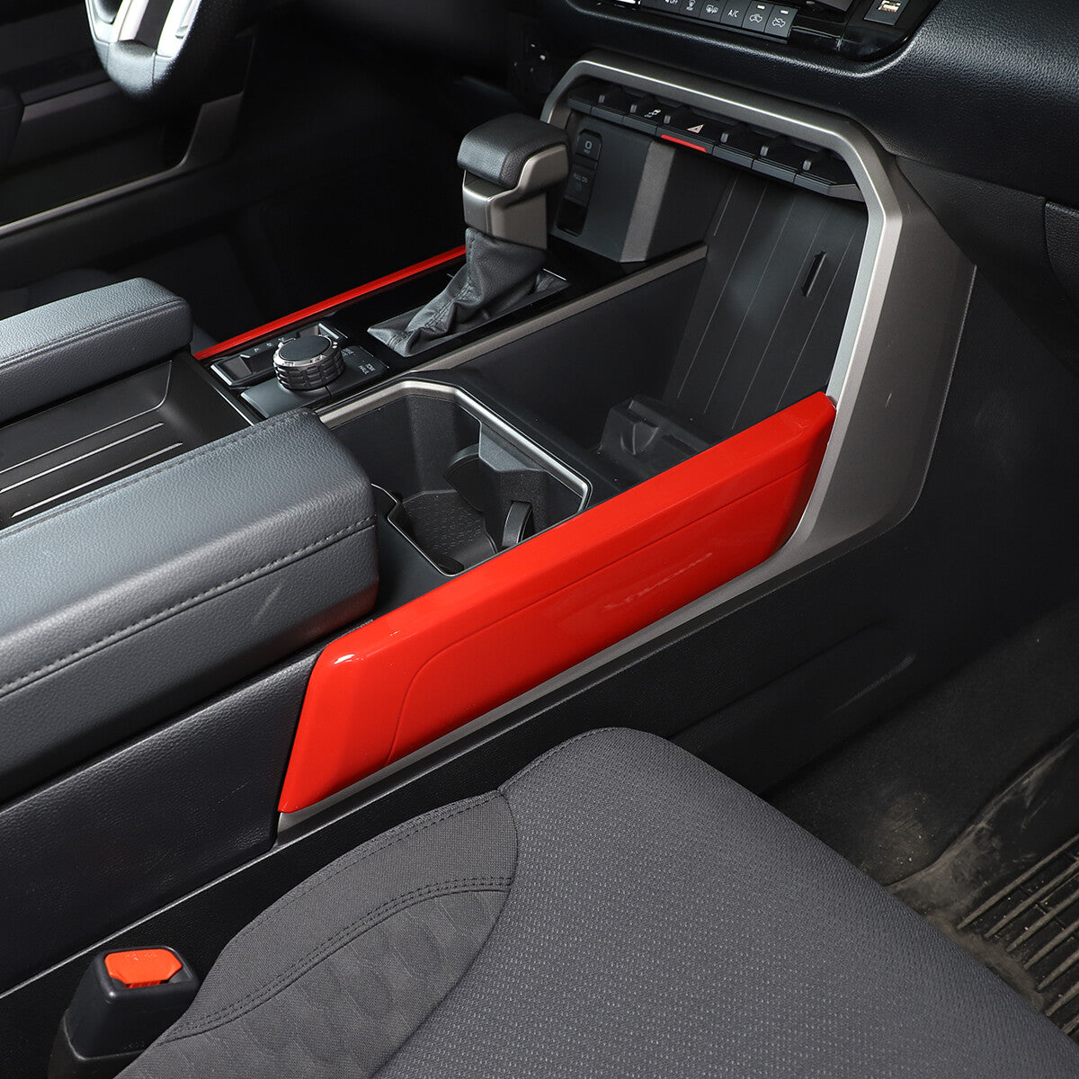Red Car Controls Center Control Gear Panel Trim for Tacoma 2016 - 2020- v