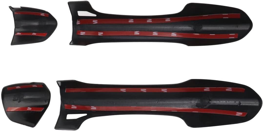 For 2015 2016-2022 for Ford for Mustang Gloss Black 2PCS Door Handle Covers Overlay ABS