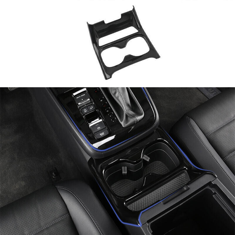 1PCS Black Console Drinking Glass Water Cup Frame Trim for Honda CRV CR-V 23-24