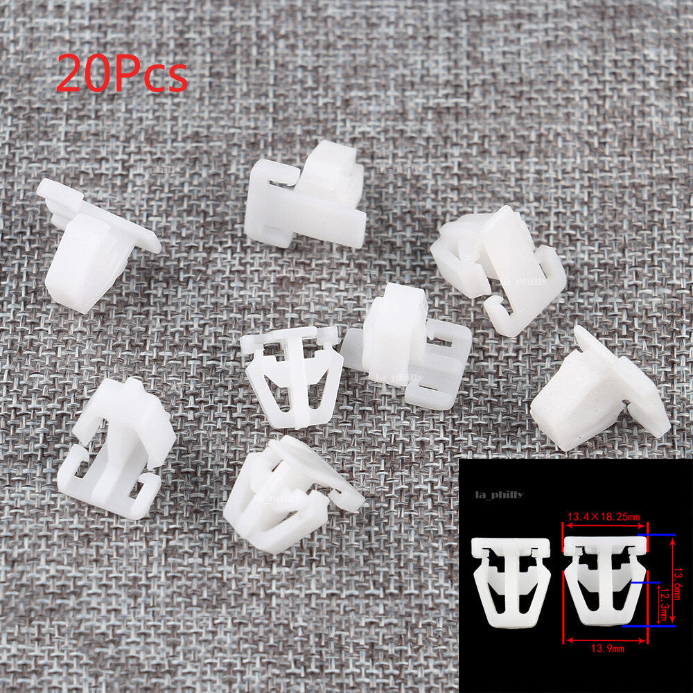 10 Nylon Front Door Body Side Molding Clip Retainer A20783 for Honda 75305S0A003