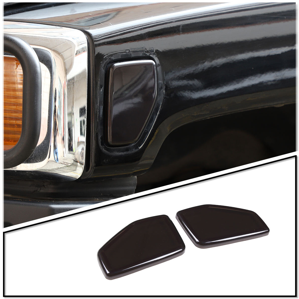 Rear Door Triangle Glass Panel Trim Cover for Land Cruiser Prado 10-23- v
