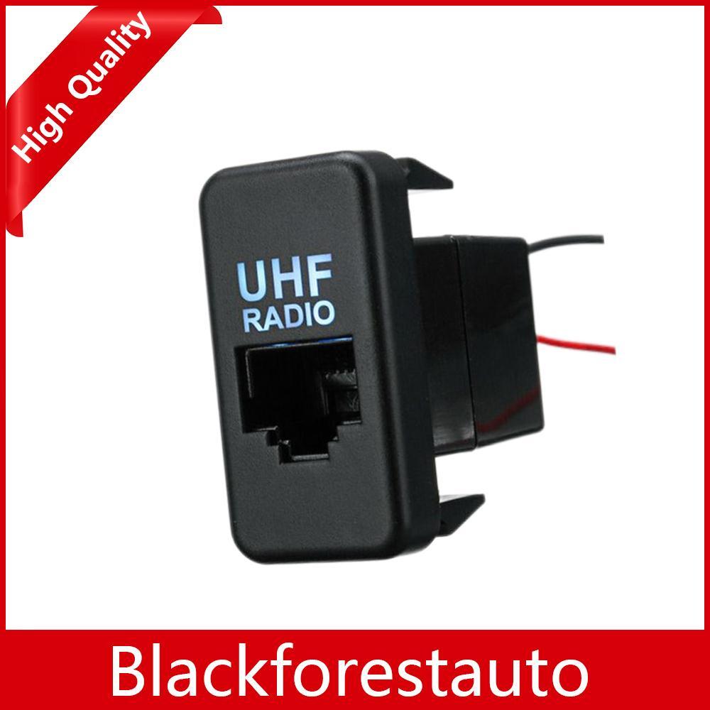 Fits for Toyota Hilux Landcruiser - UHF Blank Socket RJ45 dio Switch Panel Dash Blue