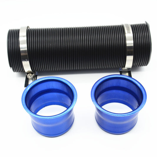 Blue Car 3 Multi Flexible Autos Turbo Cold Air Intake Duct Inlet Pipe Hose Tube