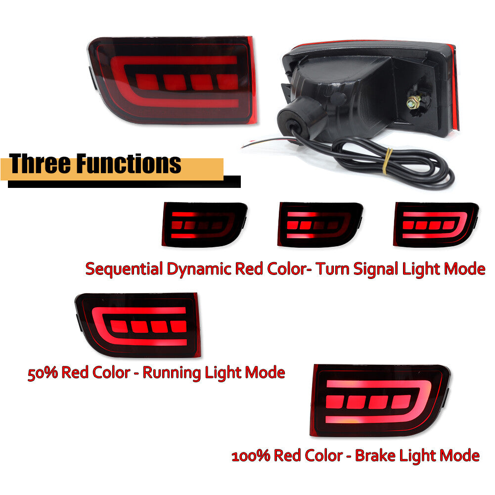 for 4Runner 2003 - 2005 Prado 2002 - 2009 LED rear bumper brake light signal - v