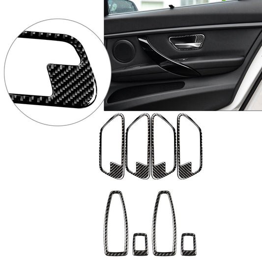 8Pcs Door Panel Interior Trim Decoration for BMW 3 Series F30 GT F34 2013-2019