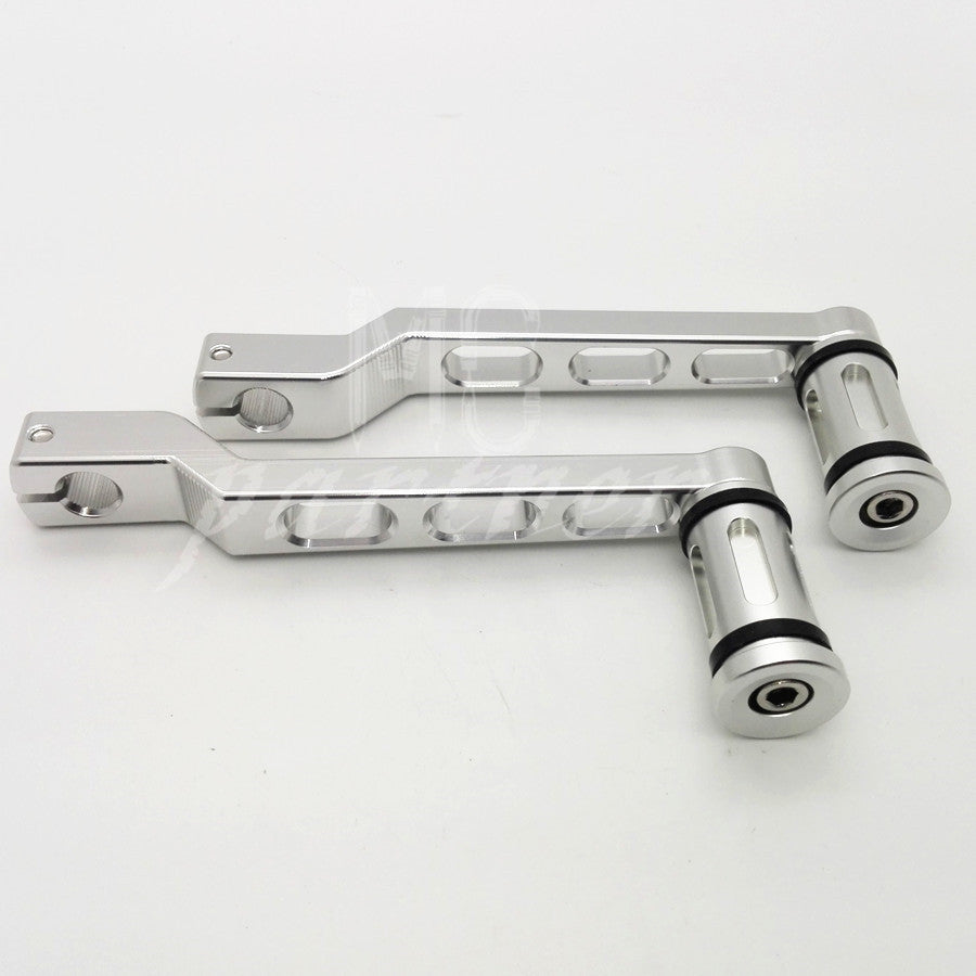 Chrome Heel Toe Shift Lever W/ Shifter Peg for Harley Touring Softail Tri Glide Q