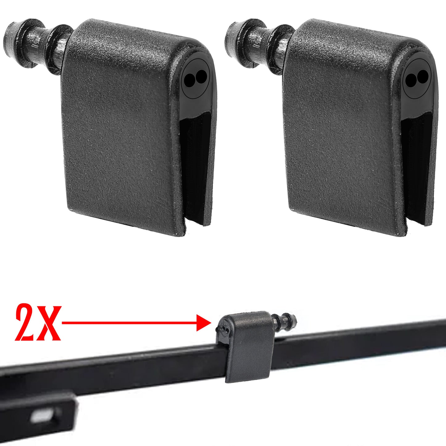 2x Washer Water Nozzle Windscreen Washer Nozzle for Mercedes Sprinter for VW Crafter #2E1955986 Q