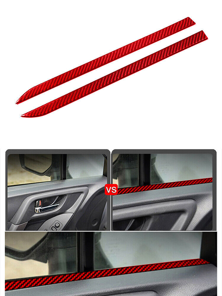 Carbon Fiber Center Console Side Strips Cover Trim For Sonic 2012-2016 v