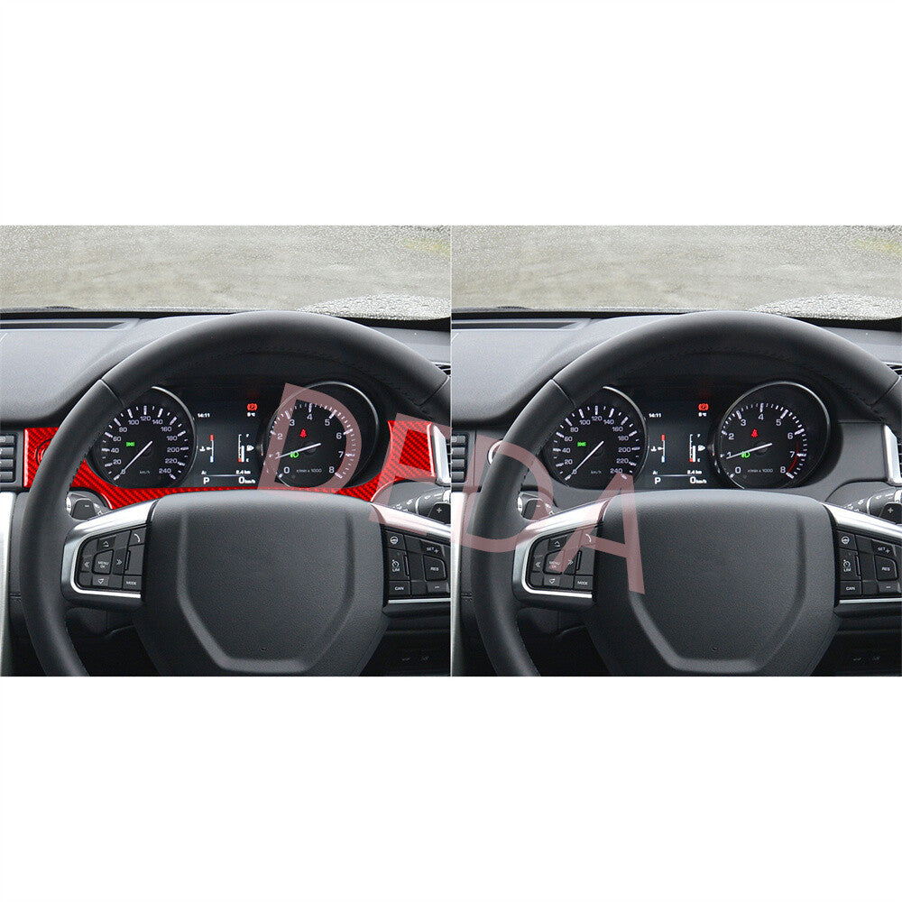RHD Red Carbon Dashboard Speedometer Trim for Land Rover Discovery Sport 2015-19