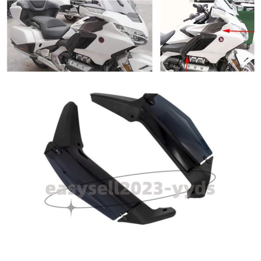 Black Adjustable Side Fairing Cover Air Deflectors for Honda Gold Wing 2018-2021