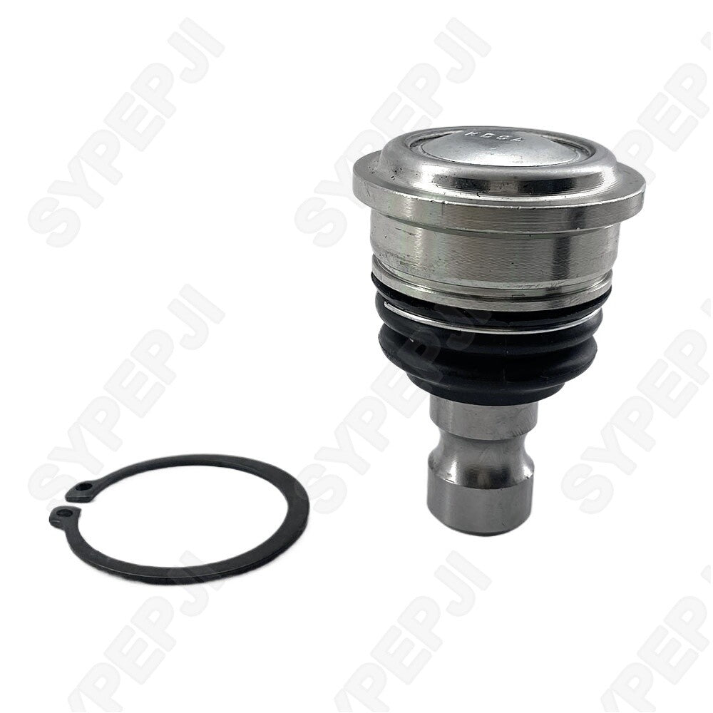 Two-piece front lower ball joint for 2001-14 for Hyundai Santa Fe and for Kia Sorrento 2.4L/2.7L engines.
