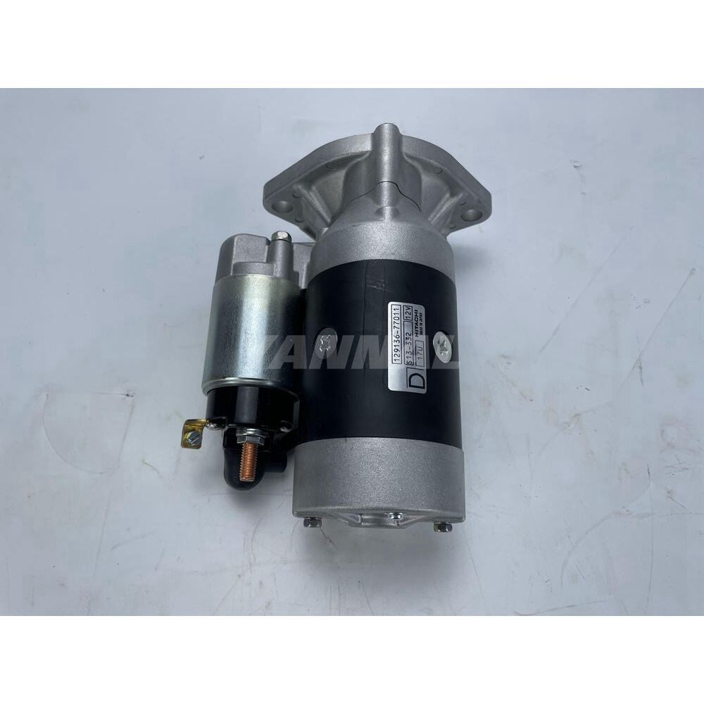Brand new 4TNV88 starter motor 129136-77011, suitable for engine parts.
